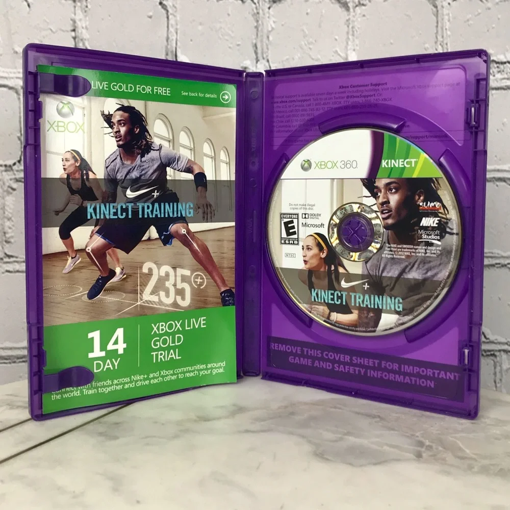 XBOX 360 - Nike+ Kinect Training Personal Fitness Gaming Guide At Home Rated E